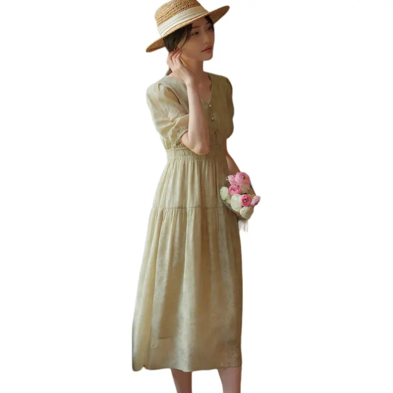 XWI Short Sleeved Dress Women's Matcha Green-3