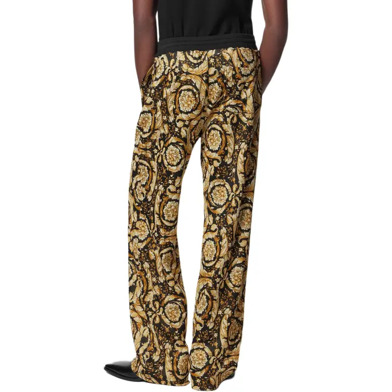 VERSACE Casual Pants Men's Black Gold-3