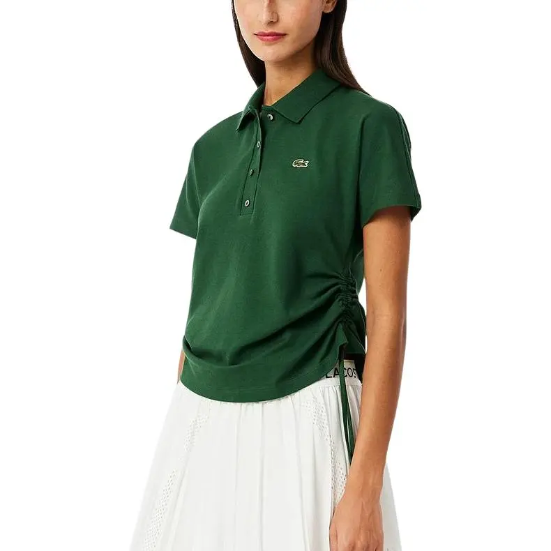 LACOSTE SS25 Polo Shirt Women's Crocodile Green-2