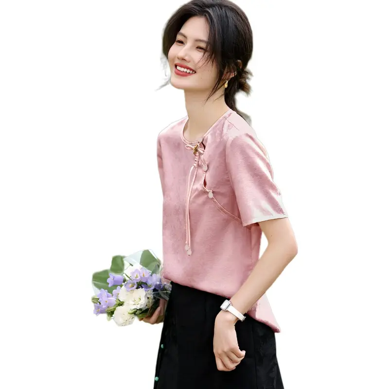 XWI T Shirts Women's Pink-3