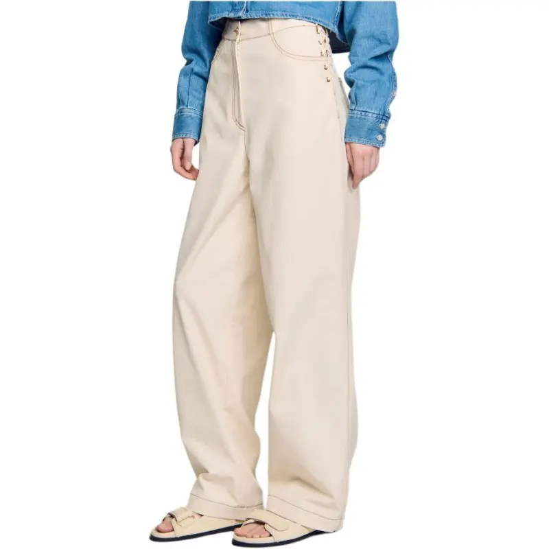 Sandro Cotton Trousers-3