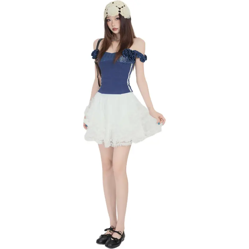 Kazakhstan Casual Short Skirts Women's White-3