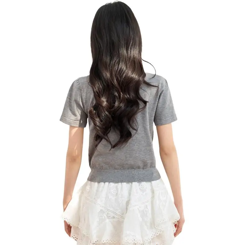 La Chapelle T Shirts Women's Gray-4