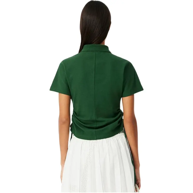 LACOSTE SS25 Polo Shirt Women's Crocodile Green-3