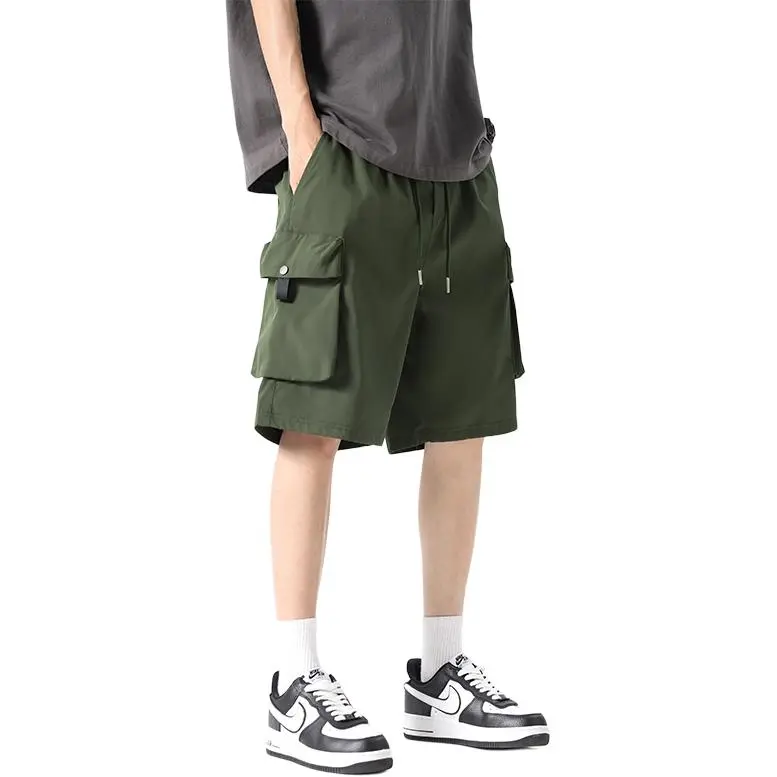 Genderless Trendy Brand 'Casual And Cool' Five Button Cargo Shorts Unisex-11