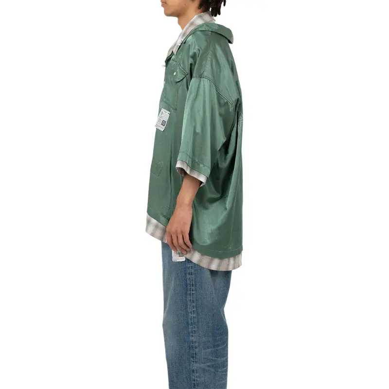 Maison Mihara Yasuhiro Layered Cotton blend Shirt-5