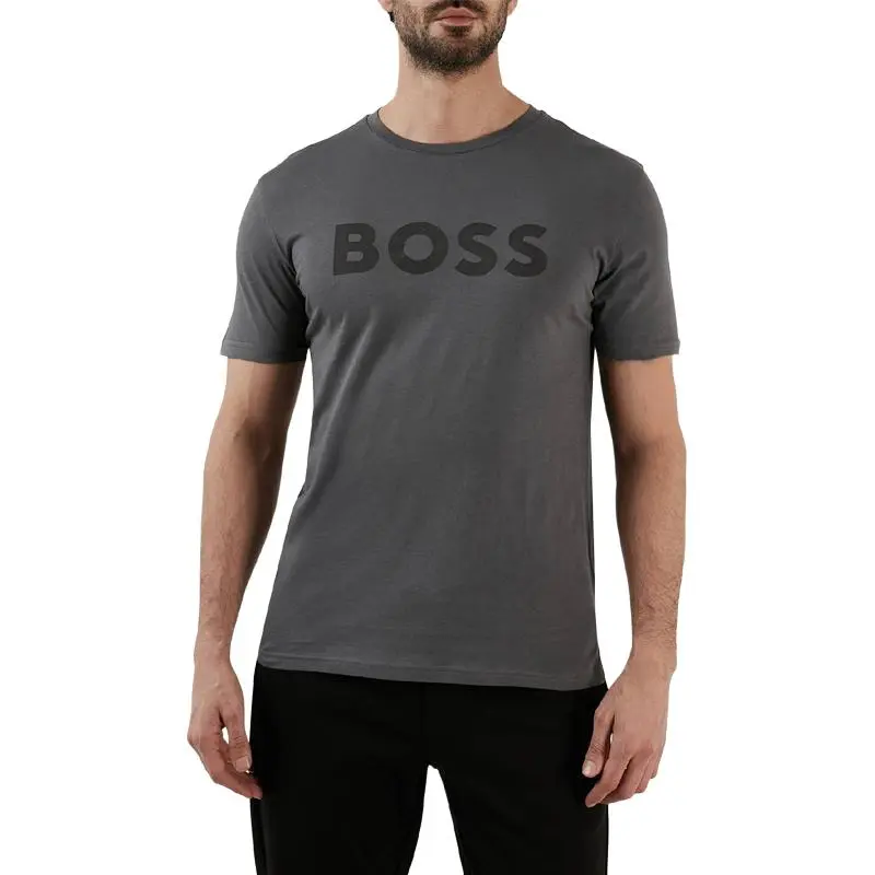 HUGO BOSS FW22 T Shirt Men's Charcoal Gray-1