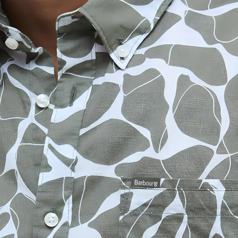 BARBOUR Shirts Men Green-5