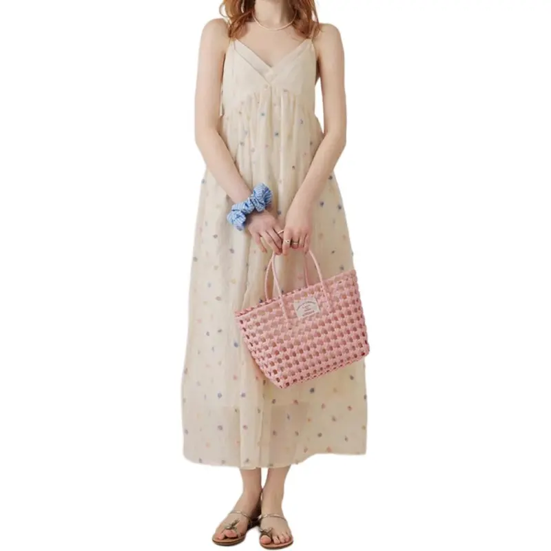 Mu Xiao Xin Slip Dress Women's Image Color-2