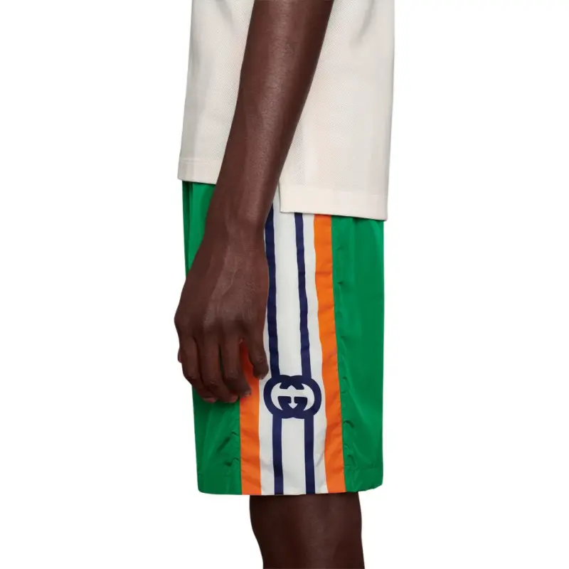 GUCCI Casual Shorts Men Green-4
