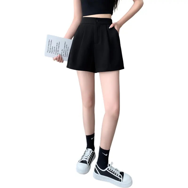 Ordifen Casual Shorts Women's Black-1