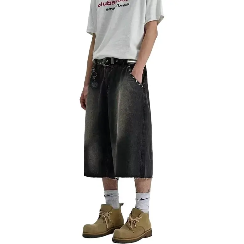 Universal Templates Denim Shorts Unisex Black-1