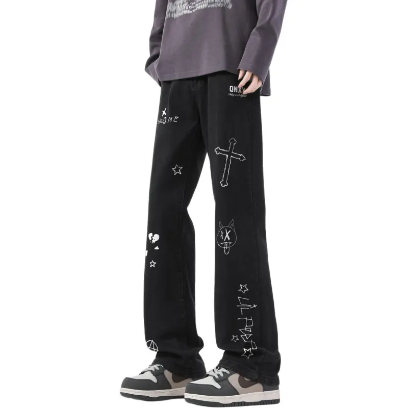 Qnxeey Jeans Unisex-8