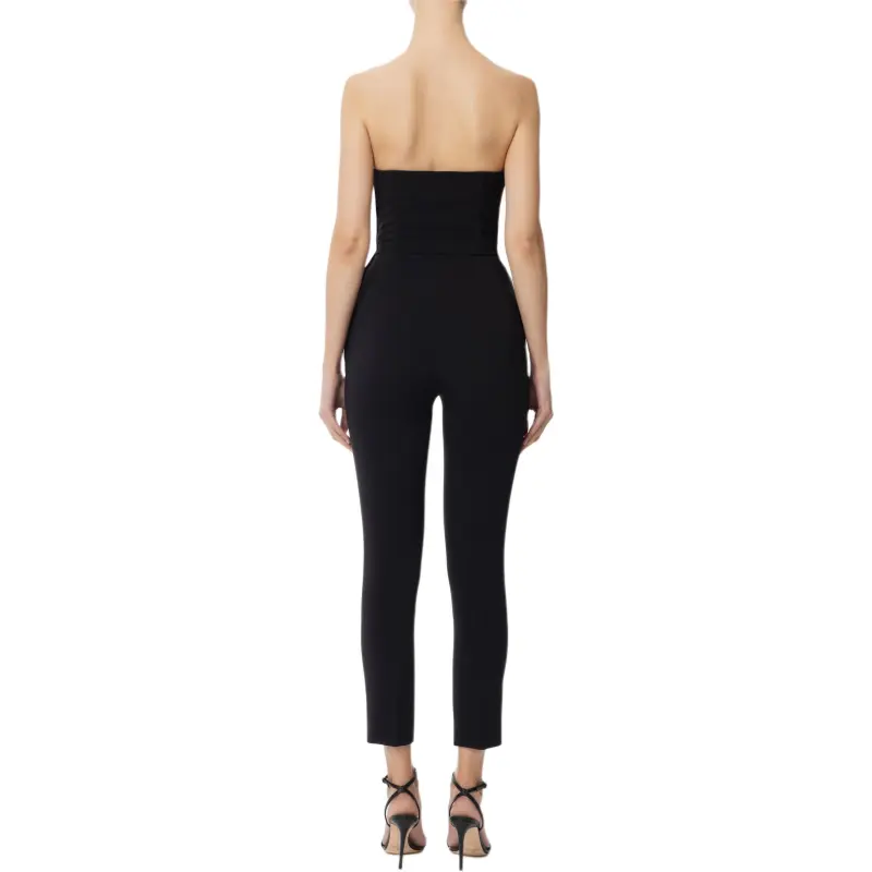 Elisabetta Franchi Flowing Macro Bow Crêpe Jumpsuit-1