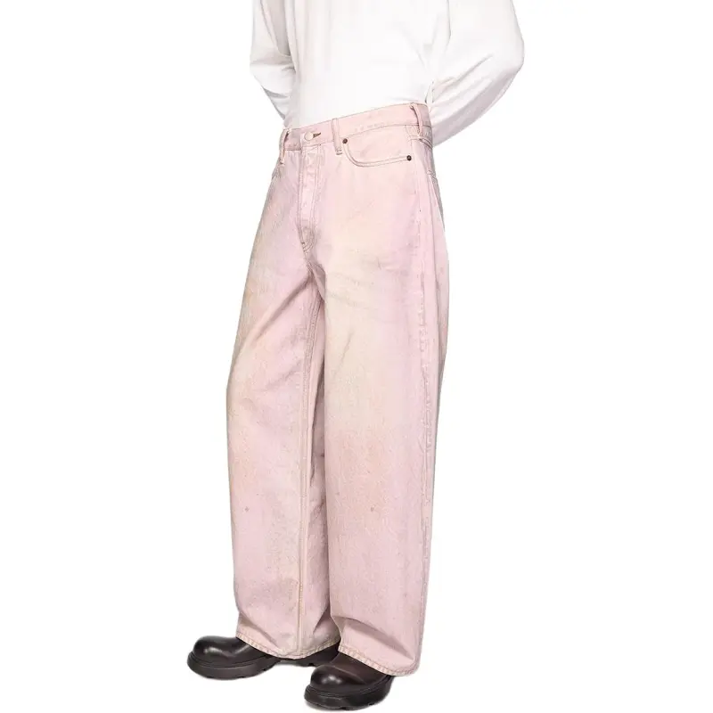 Acne Studios Jeans Unisex Light Pink-3
