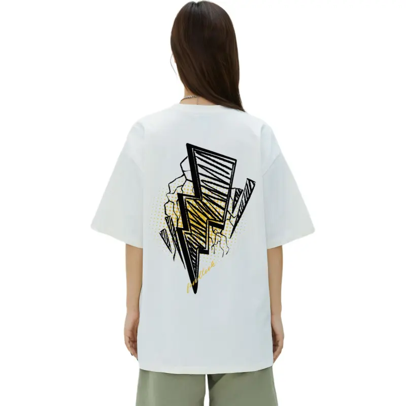 FONDLOOK T Shirt Unisex White Heather Gray-9