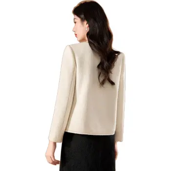 Mylan Cropped Coat Straight Women's Ecru Collection Brand, Stay Updated With Event Alerts