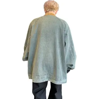 COMXZ Denim Jackets Unisex Blue