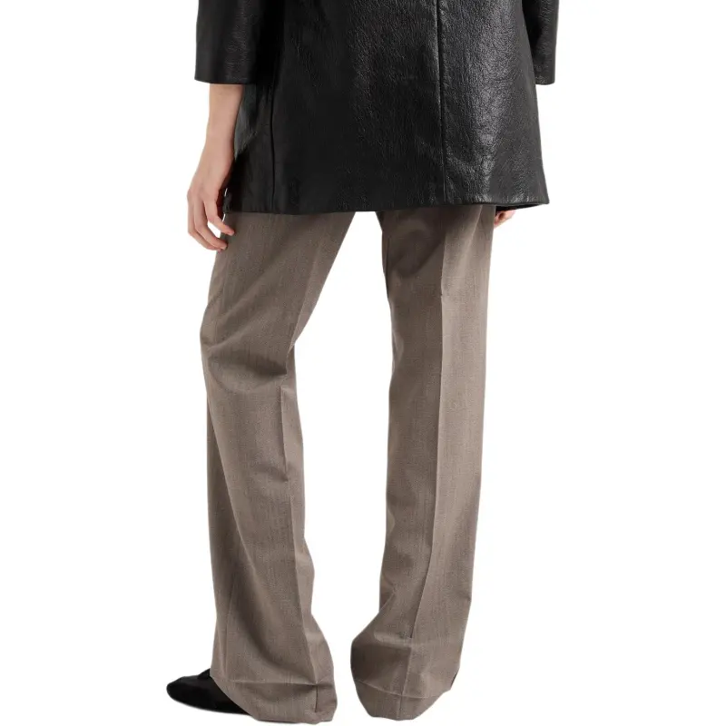 PRADA SS25 Casual Pants Men's Mud Gray-3