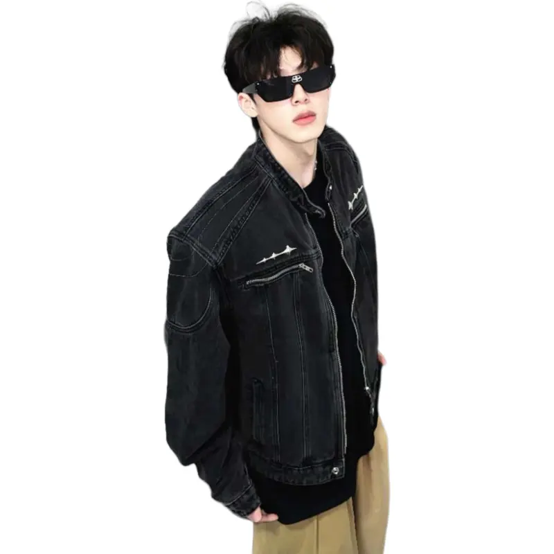 TESTUNG Denim Jackets Unisex-3