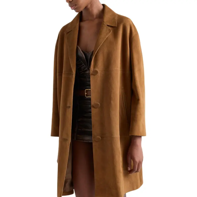 PRADA Coats Women's Khaki-2
