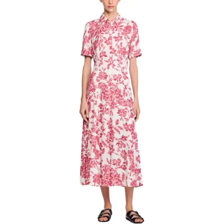 Sandro Floral print Midi Dress-3