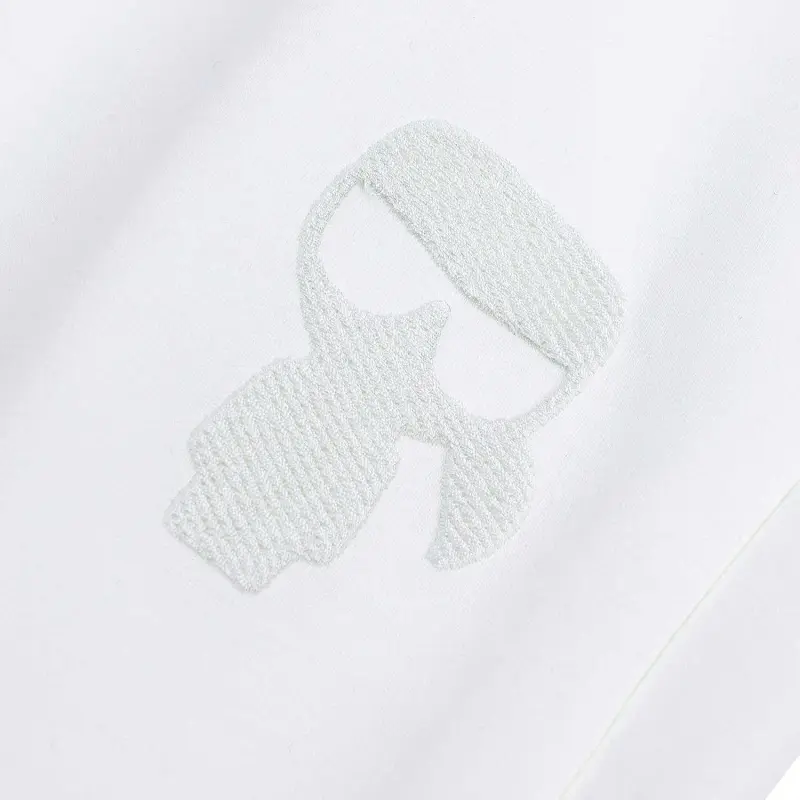 KARL LAGERFELD SS25 Knitted Sweatpants Men's White-3