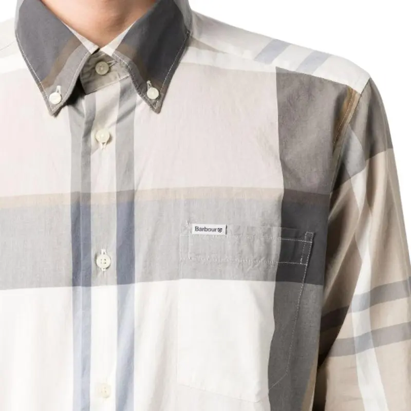 BARBOUR Long sleeve Plaid Cotton Shirt-5