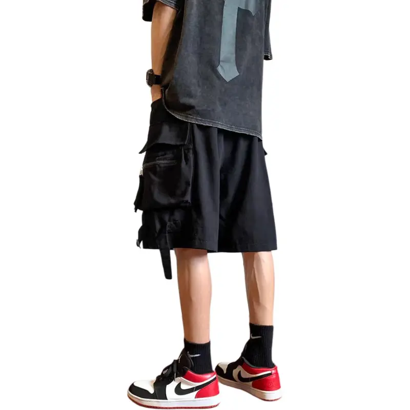CORNILOT Casual Shorts Unisex Phantom Black-1