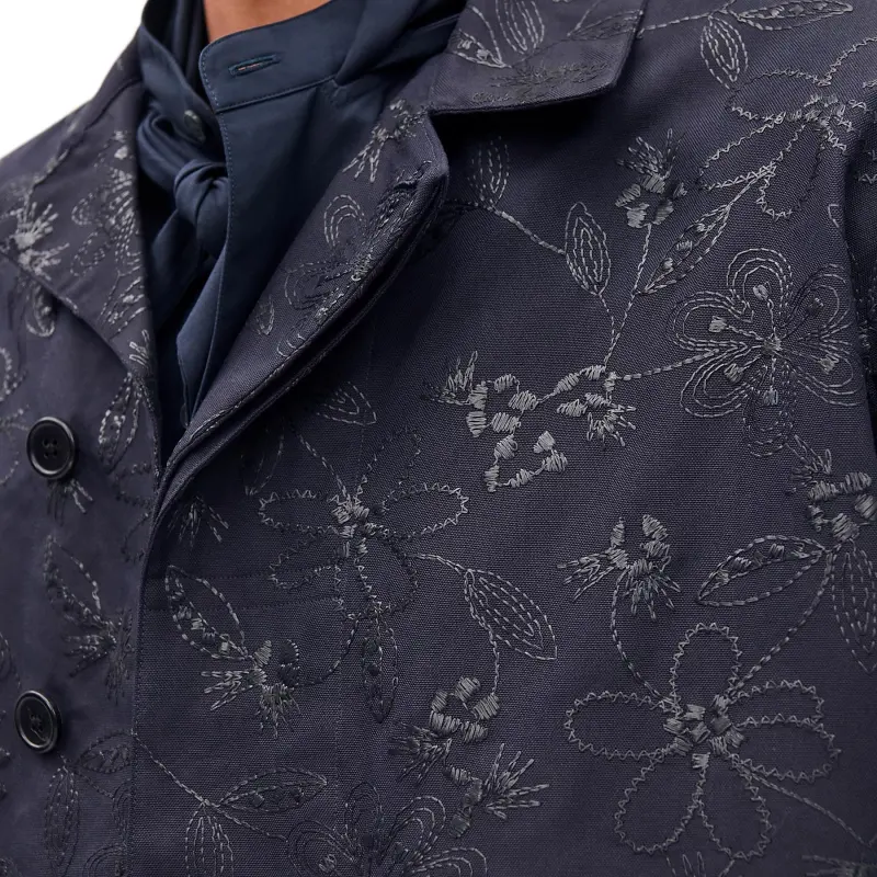 HERMES Shirts Men Marine-5