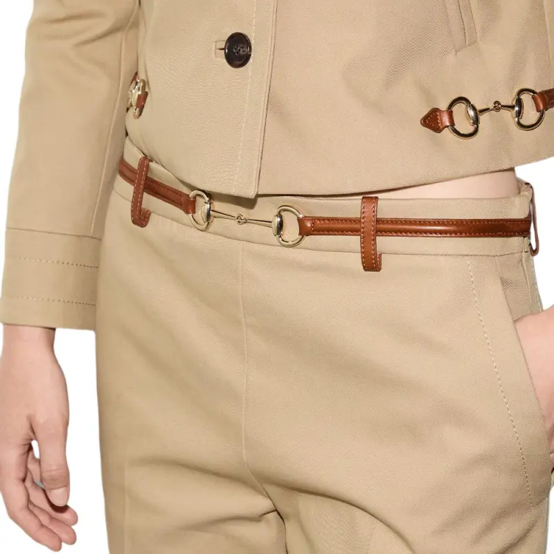 GUCCI Horsebit Drill Pants-6
