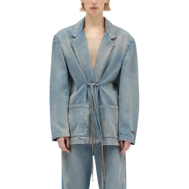 MSGM Cotton Denim Jacket-1
