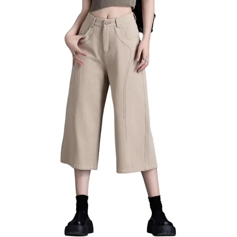 You Cow Me Pants Denim Shorts Women's-4