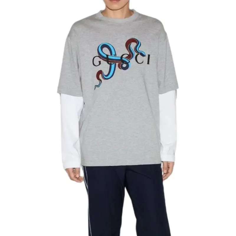 GUCCI SS25 T-Shirt Men's Heather Gray-1
