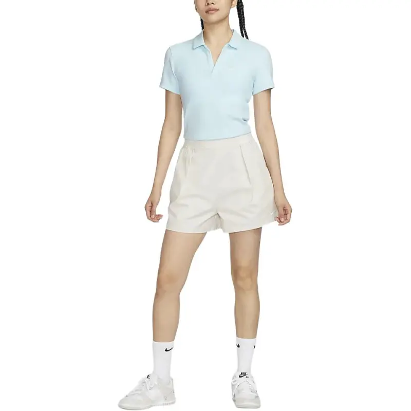 Nike Sportswear Essentials Series Polo Shirt Women's Glacier Blue/Sail White-1