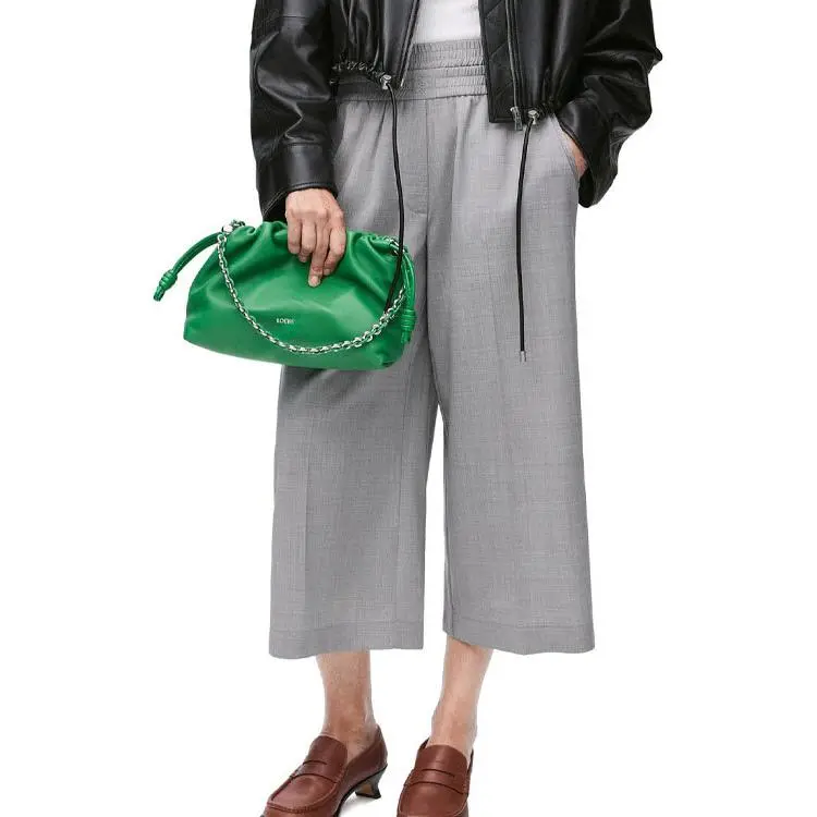 LOEWE SS25 Casual Pants Women's Light Gray-1