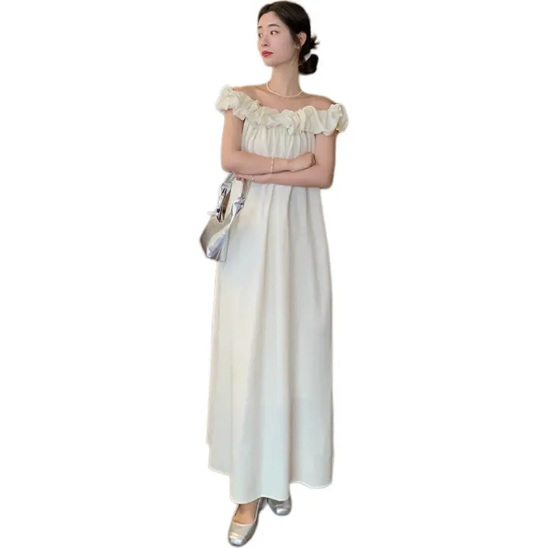 GOSO Slip Dresses Women's White Apricot-2