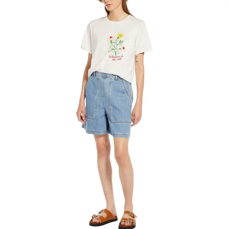 WEEKEND MaxMara T Shirt Women's White Floral-3