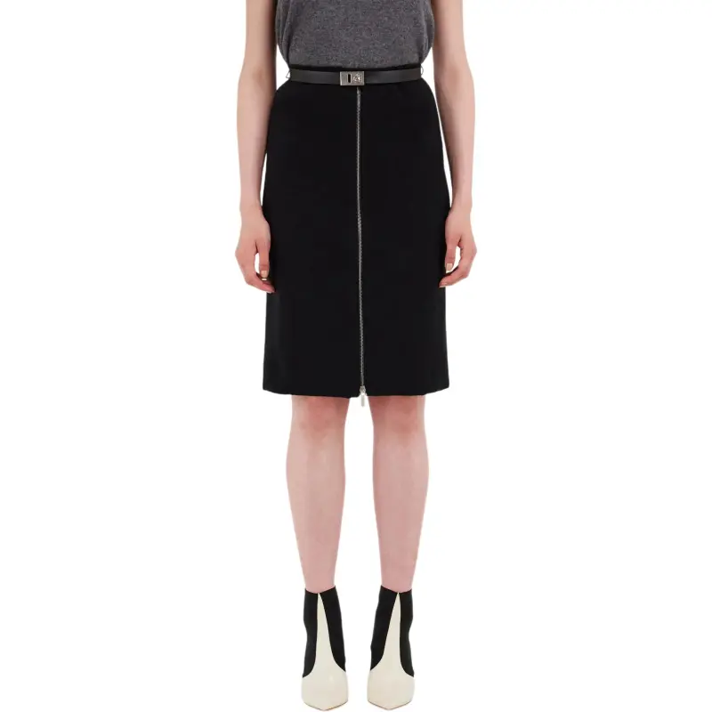 Ferragamo Zip Up Belted Skirt-2