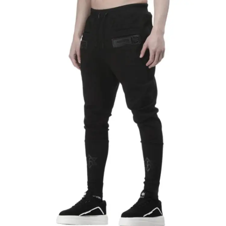 NORVINCY Long Ribbed Elastic Cuff Knitted Sweatpants Unisex-9