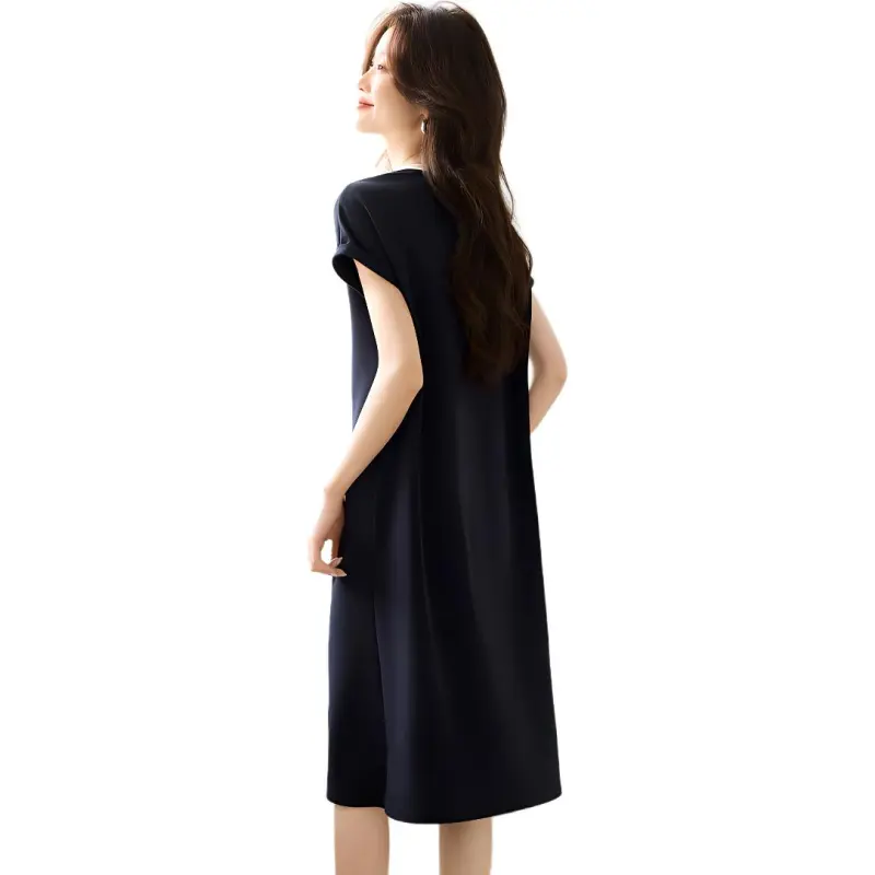 Flowers In Water Short Sleeved Dress Women's-1