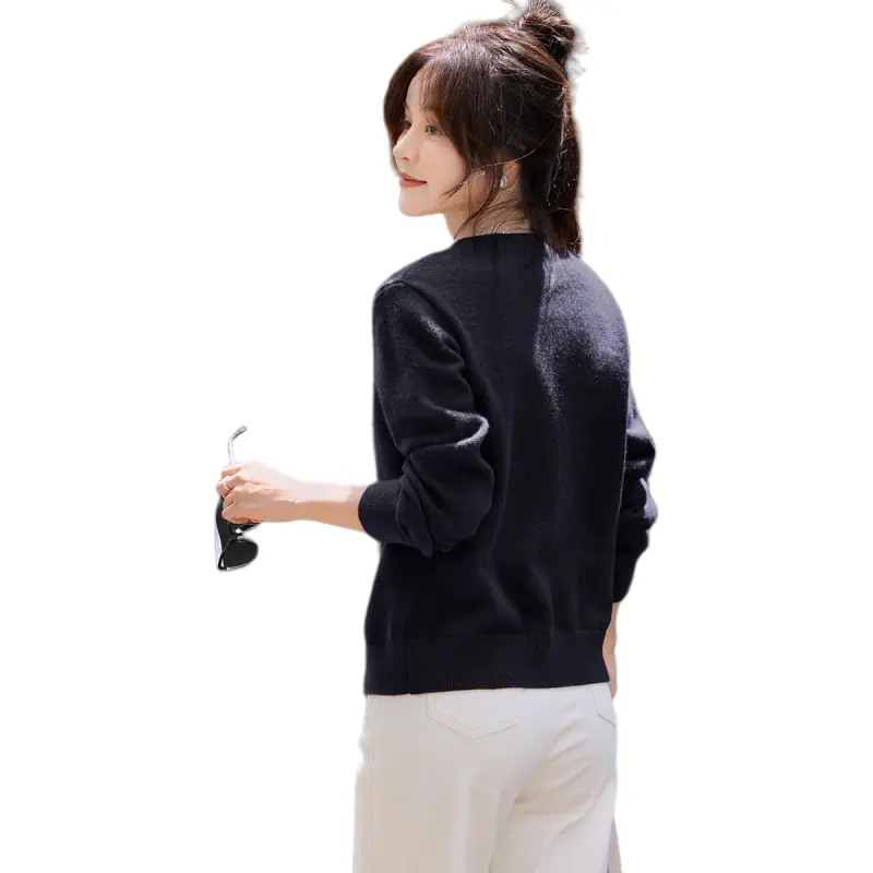 Mo Han Yi Mei Knitwear Women's Navy Blue-4
