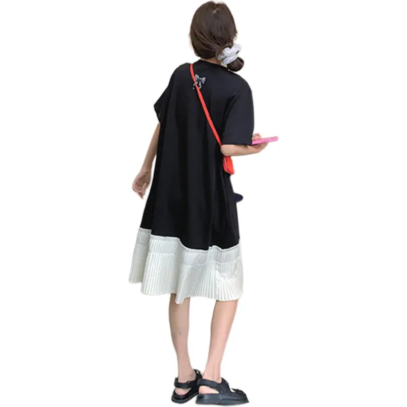 TEME Short Sleeved Dress Women's Black-0