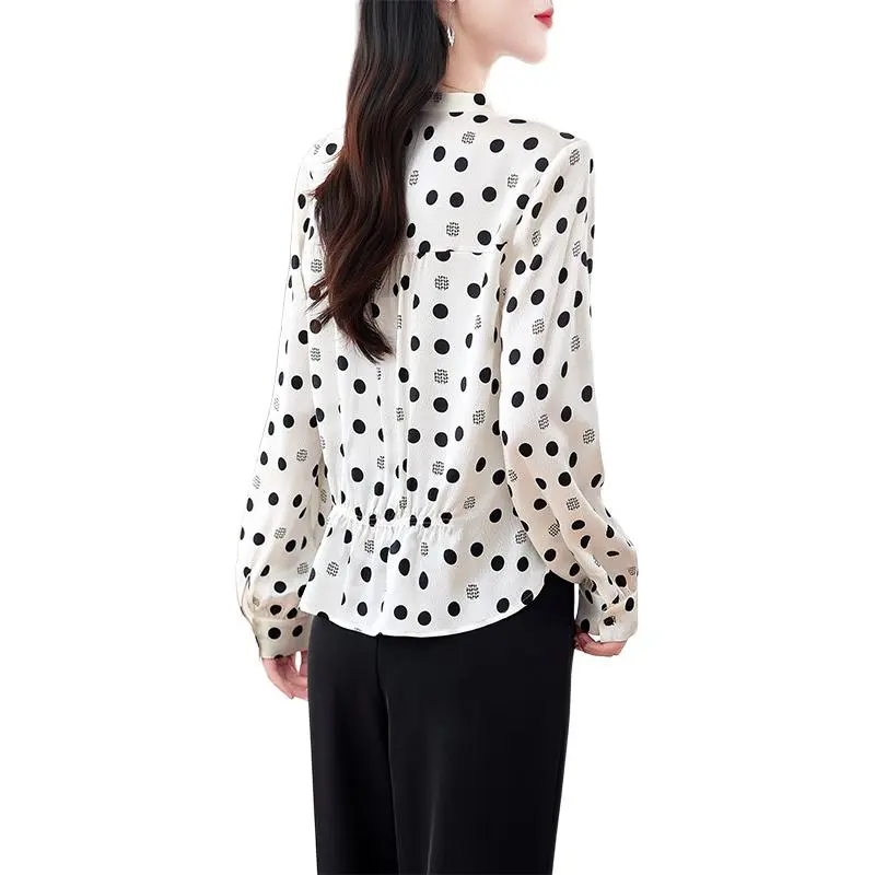 Yi Mengyuan Long Sleeved Silk Shirt Women's-1