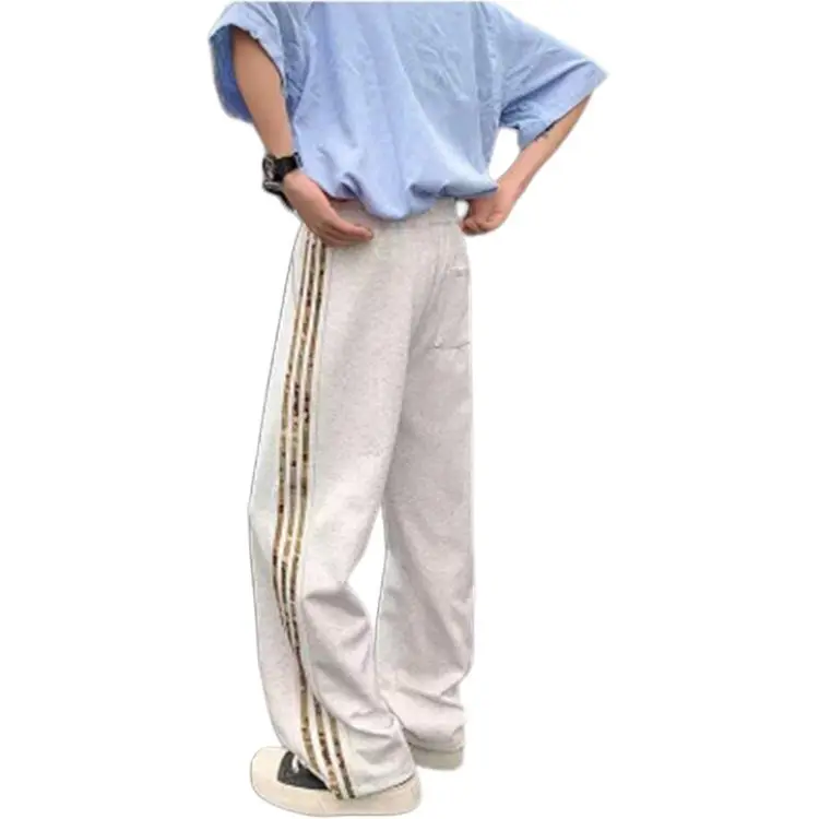CORNILOT Casual Pants Unisex Gray-1