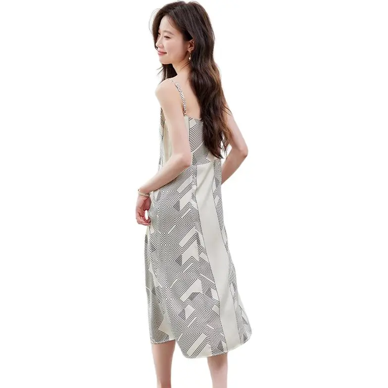 La Chapelle Slip Dresses Women's Apricot-4