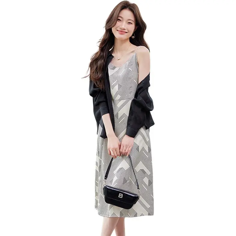 La Chapelle Slip Dresses Women's Apricot-2