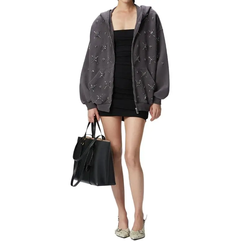 PINKO Comi Zipped Hoodie-2