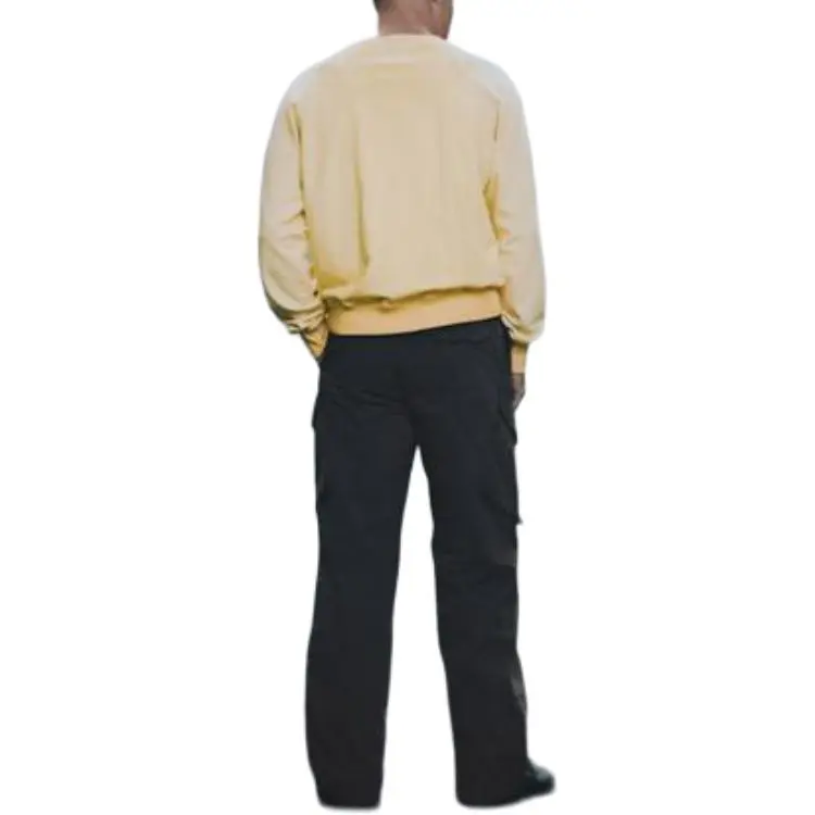 ZARA Sweatshirts Men Yellow-1