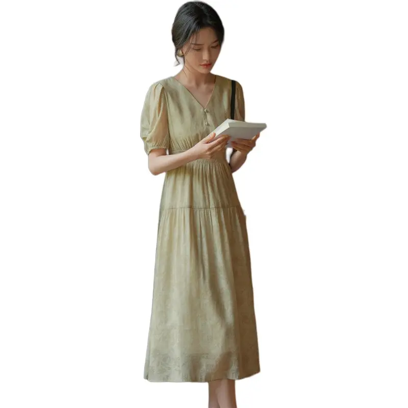 XWI Short Sleeved Dress Women's Matcha Green-4